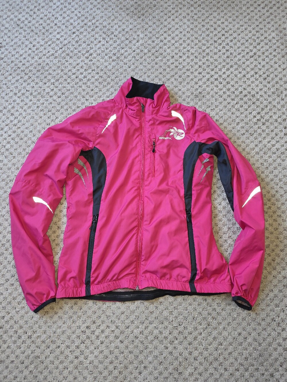 Rossignol Hot Pink Jacket with Black Accents